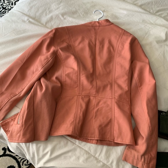 Pink leather jacket - Picture 2 of 2